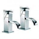 Mayfair Ice Fall Piller Bath Taps