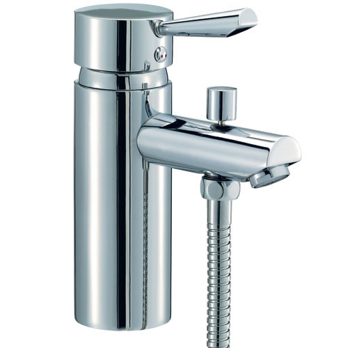 Mayfair Onyx 1 Hole Bath Shower Mixer Tap